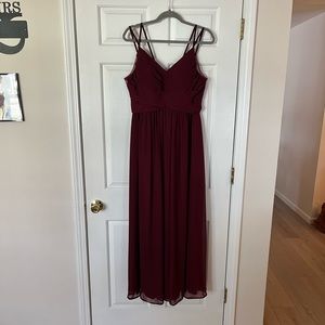 Azazie Burgundy Prom Dress